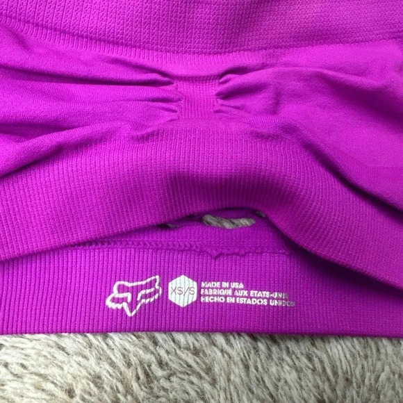Womens Fox Racing HELLO! Bandeau Purple Top Size XS/S New - Picture 8 of 13